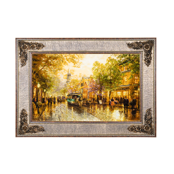 Golden Evening Street Scene - 137 x 98 cm  ( 1.3426 m2 )