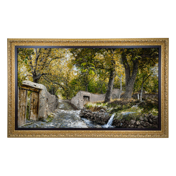 Transverse View of a Garden Alley, Village Path - 199 x 125 cm (2.4875 m2)