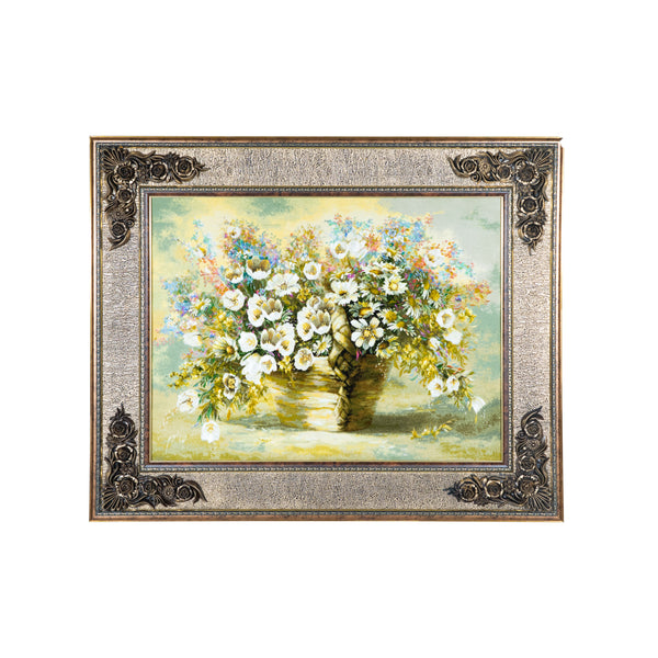 White Flower Basket Arrangement - 120 x 99 cm  ( 1.188 m2 )