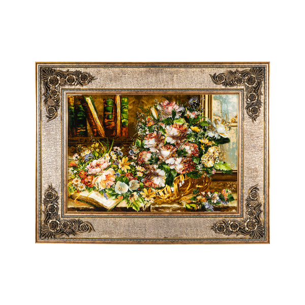 Floral Bouquet Scene Pictorial Arts - 114 x 88 cm (1.0032 m2)