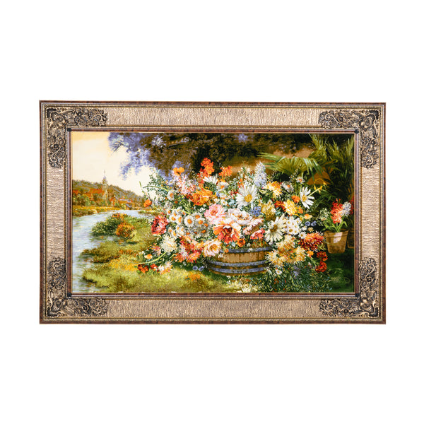Flower Basket Garden Landscape - 148 x 96 cm (1.4208 m2)