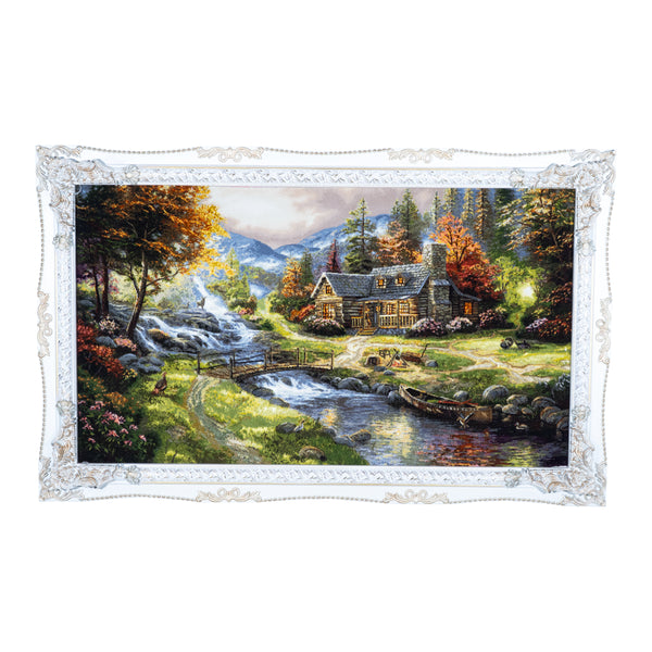 Autumn Riverside Cottage – 161 x 100 cm (1.61 m2)
