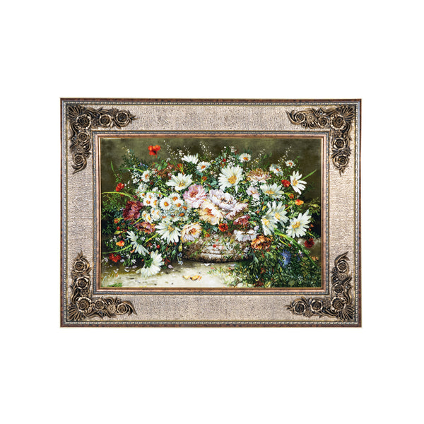 Floral Basket with Daisies Design - 115 x 89 cm  ( 1.0235 m2 )