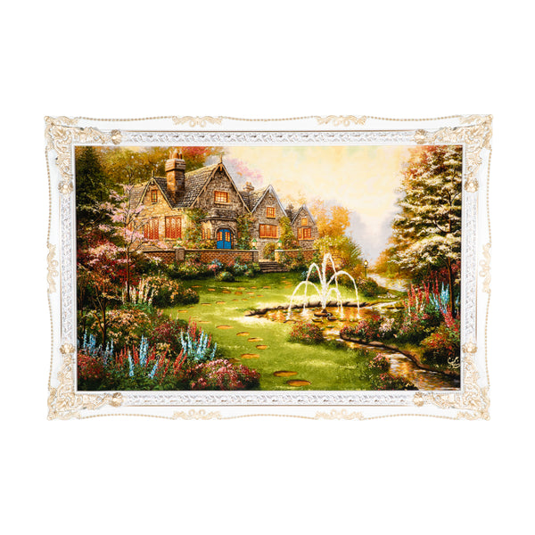 Garden View of Country Mansion - 165 x 113 cm (1.8645 m2)