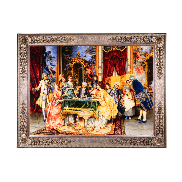 Arturo Ricci Card Players Scene - 179 x 139 cm (2.4881 m2)