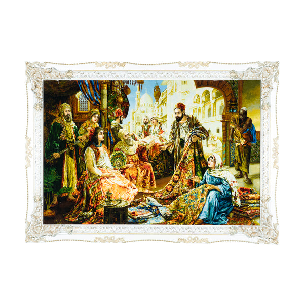 Oriental Carpet Merchant Scene - 152 x 109 cm (1.6568 m2)