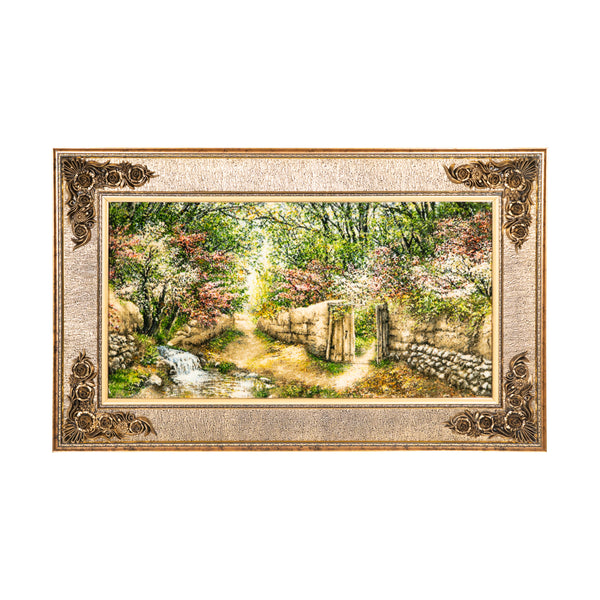 Garden Path, Spring Gate View - 139 x 88 cm  ( 1.2232 m2 )