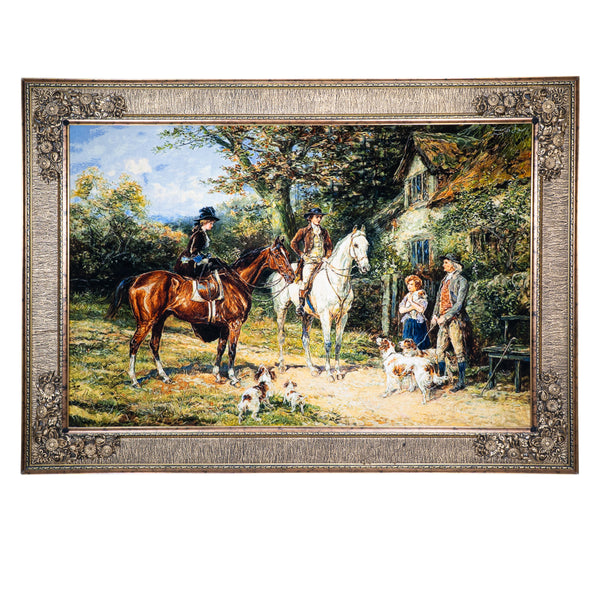 Equestrian Village Hunter Scene - 165 x 118 cm (1.9470 m2)