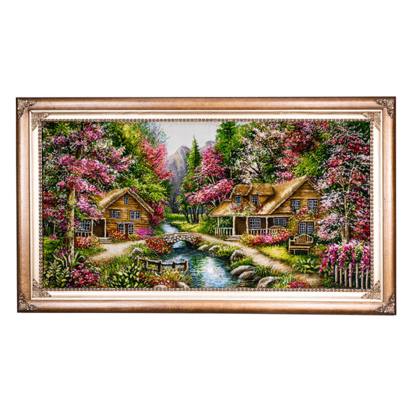 Cottage by the Blossom Stream - 140 x 80 cm (1.12 m2)