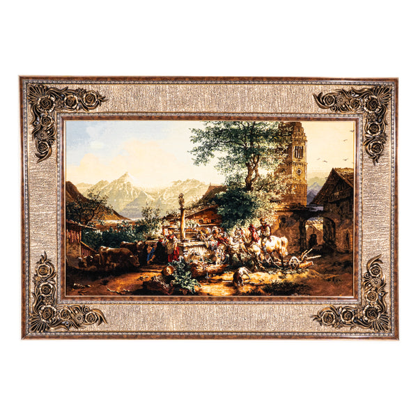Sarcheshmeh Village Scene - 128 x 89 cm (1.1392 m2)