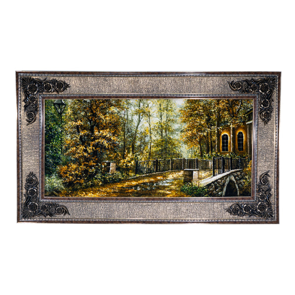 Autumn Walkway and Villa - 144 x 83 cm (1.1952 m2)
