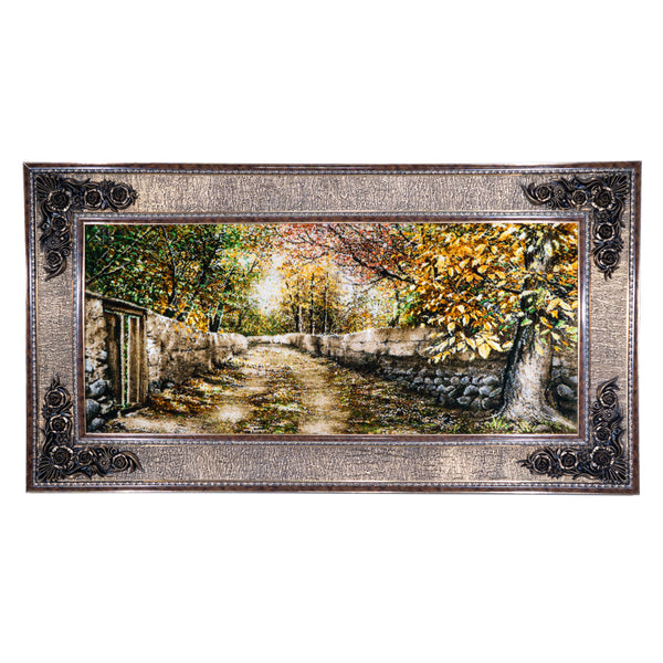 Pathway with Trees and Wall - 151 x 82 cm (1.2382 m2)