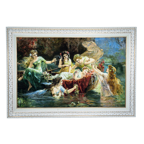 Lake & the Girls Pictorial Art - 171 x 121 cm (2.0691 m2)