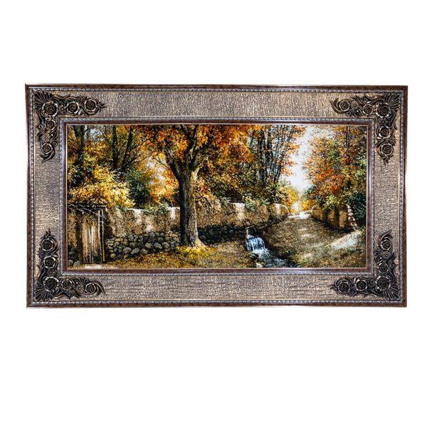 Whispers of Autumn Village Stream - 141 x 83 cm (1.1703 m2)