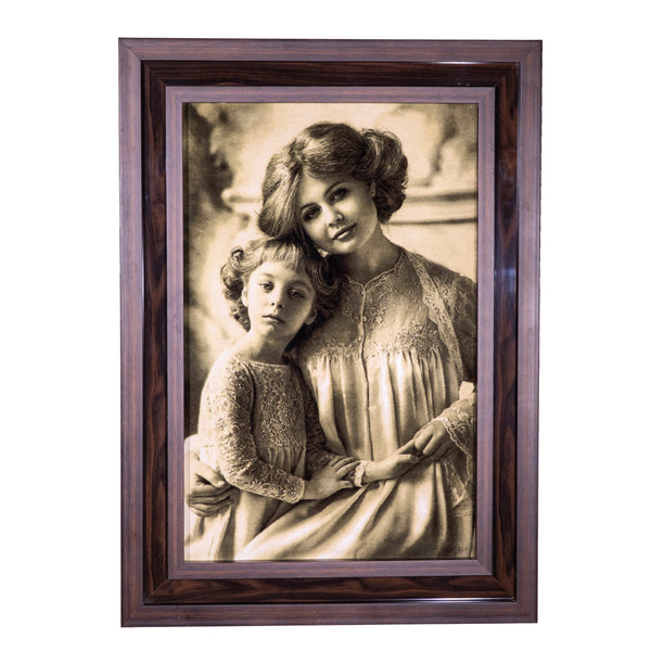 Mother & Daughter Vintage Portrait - 80 x 111 cm (0.8880 m2)