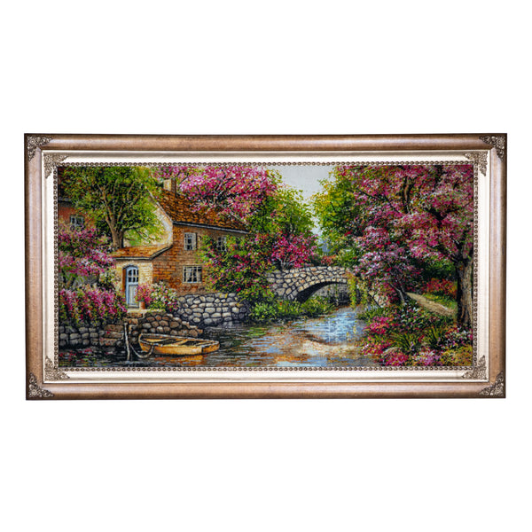 Spring Cottage Stone Bridge - 137 x 76 cm (1.0412 m2)