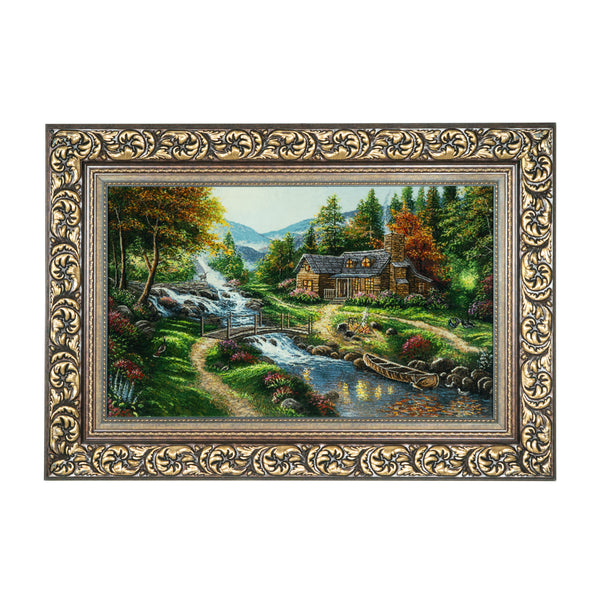 Forest Waterfall Scene - 111 x 77 cm (0.8547 m2)