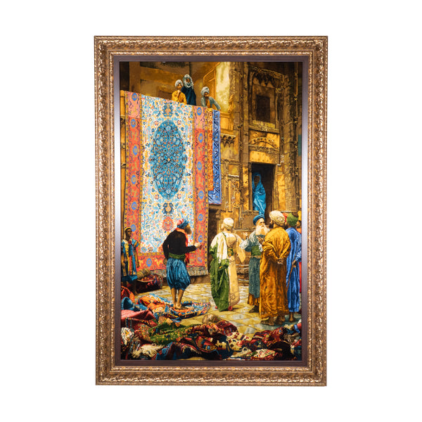 Persian Carpet Bazaar Scene - 112 x 169 cm (1.8928 m2)