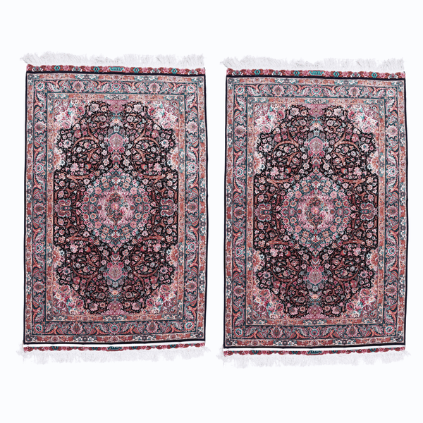 Persian Carpet – 70 Raj Hand-knotted Rug Set (2 Pieces, 1.6 × 1.0 m / 1.60 m² Each)