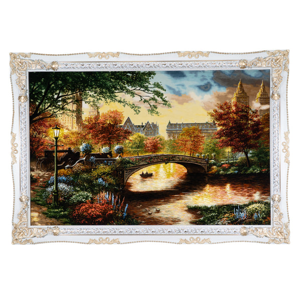 Vintage Autumn Scene Central Park - 162 x 112 cm (1.8144 m2)