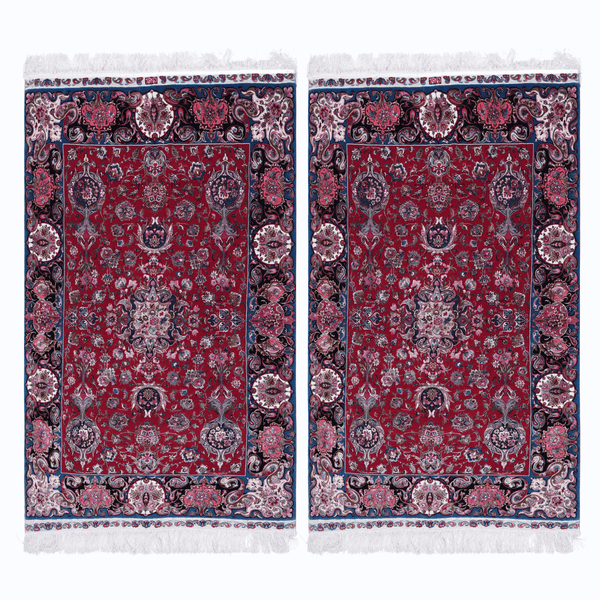 Persian Carpet – 80 Raj Hand-knotted Rug Set (2 Pieces, 1.7 × 1.0 m / 1.7 m² Each)