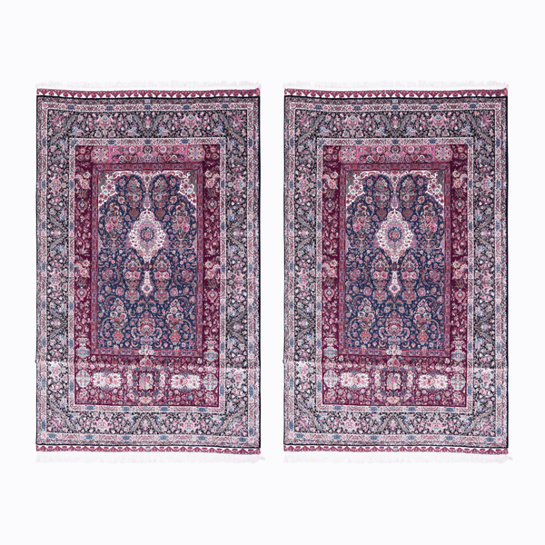 Persian Carpet – 100 Raj Hand-knotted Rug Set (2 Pieces, 2.3 × 1.6 m / 3.68 m² Each)