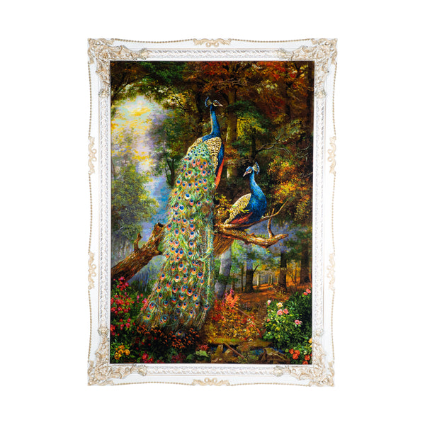 Majestic Peacocks in Persian Forest - 121 x 170 cm (2.057 m2)